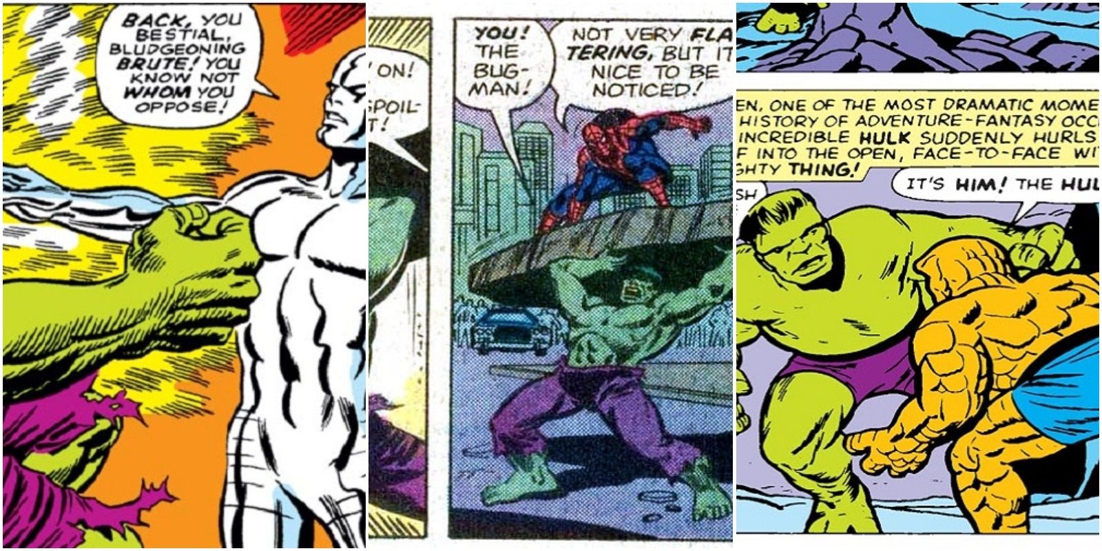 The Hulk Has Fought Many Marvel Superheroes - Hulk, Thing and more