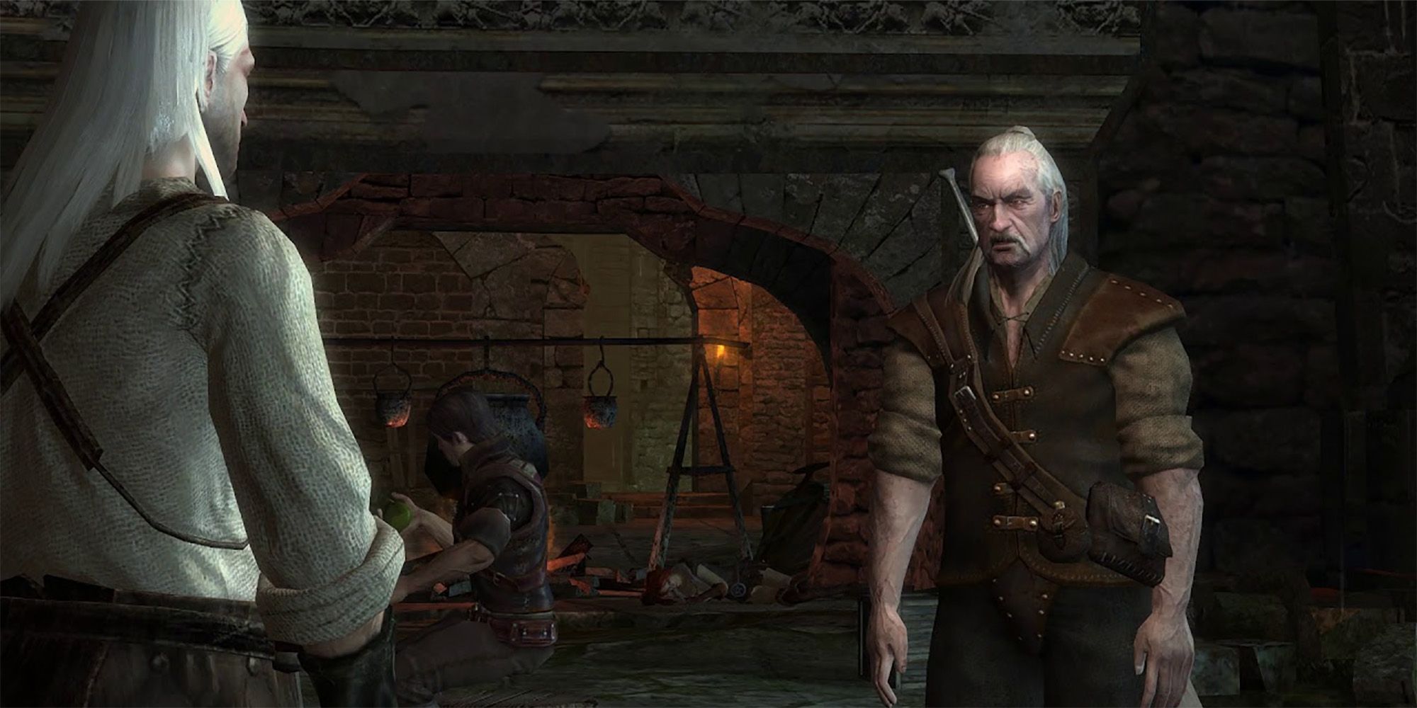 Geralt and Vesemir Witcher 1