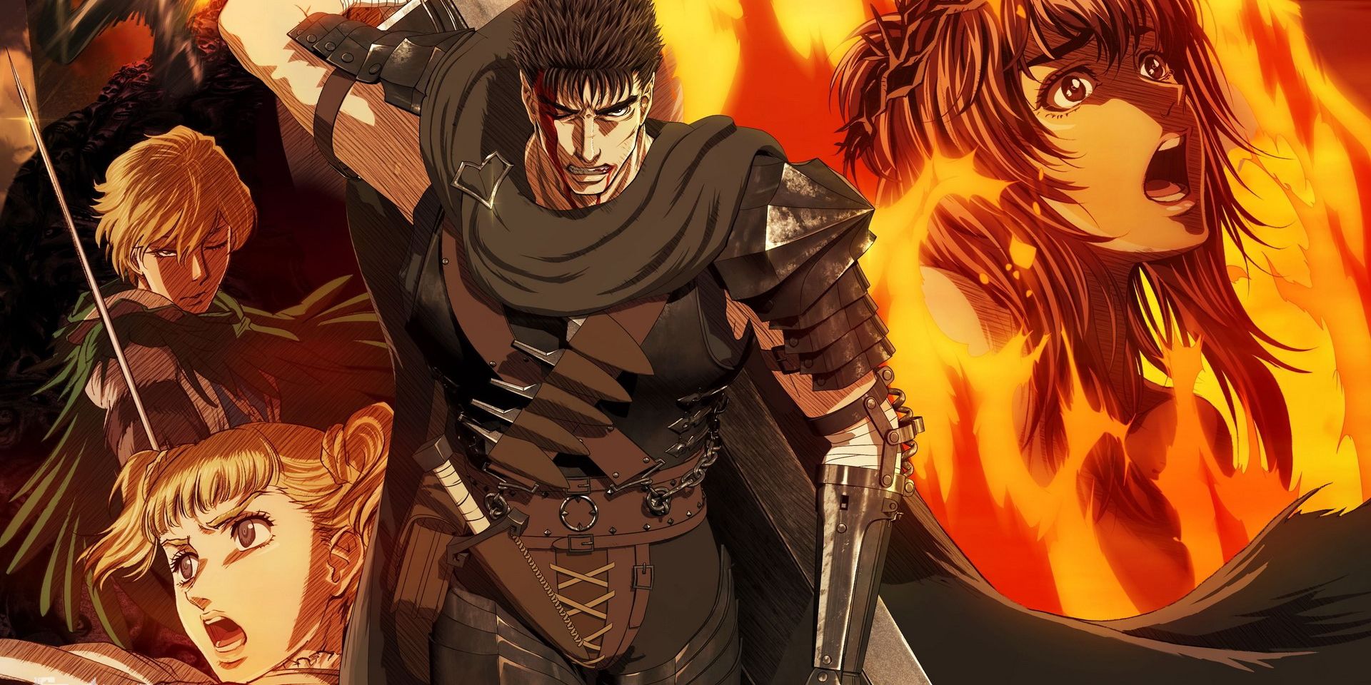 Guts and co in the Berserk Anime