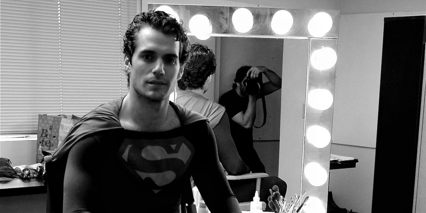 henry cavill in the christopher reeve superman suit