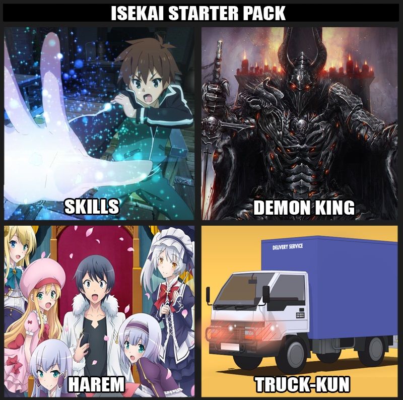 Isekai Starter Pack Meme