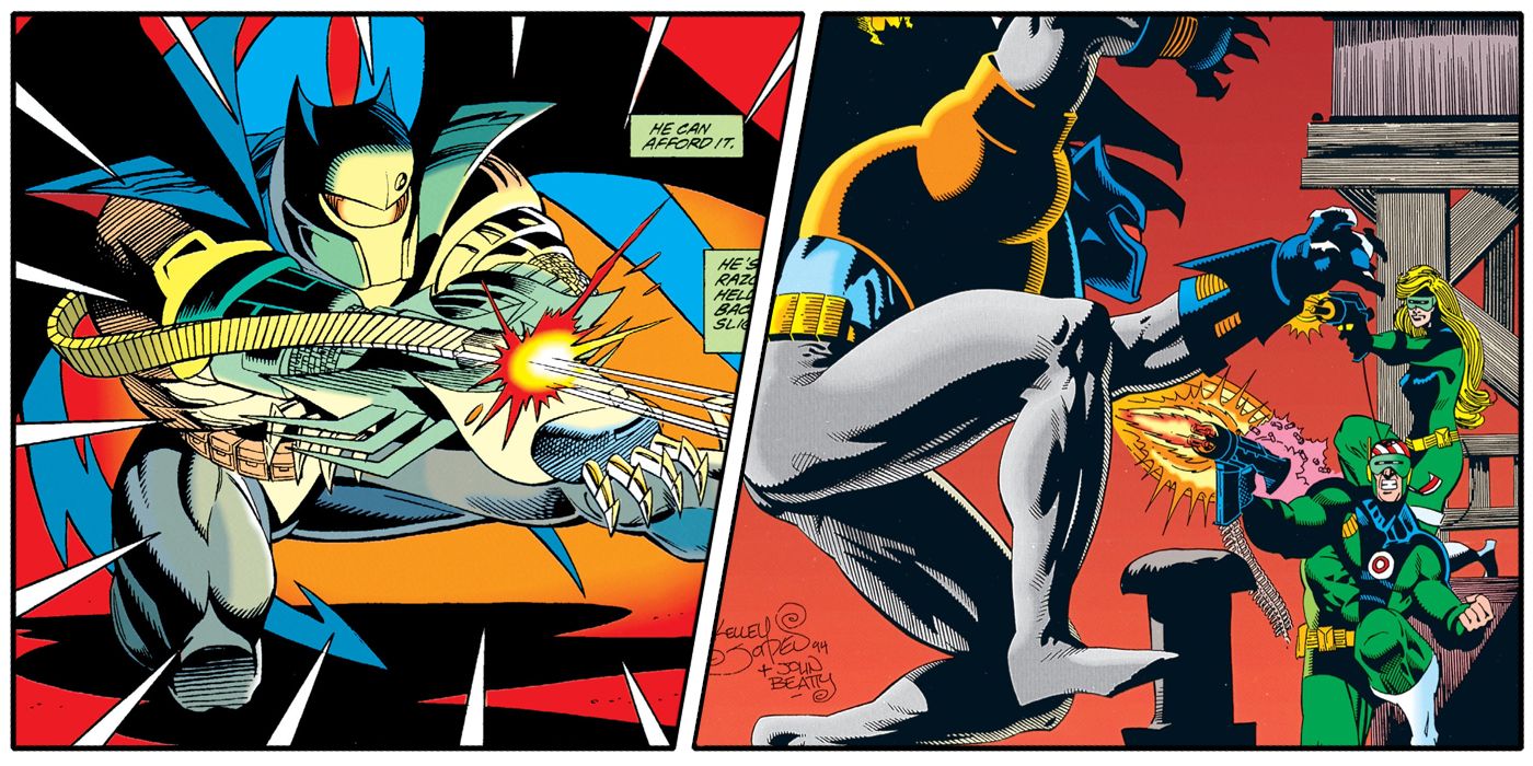 Jean-Paul Valley/Batman vs Gunhawk and Bunny