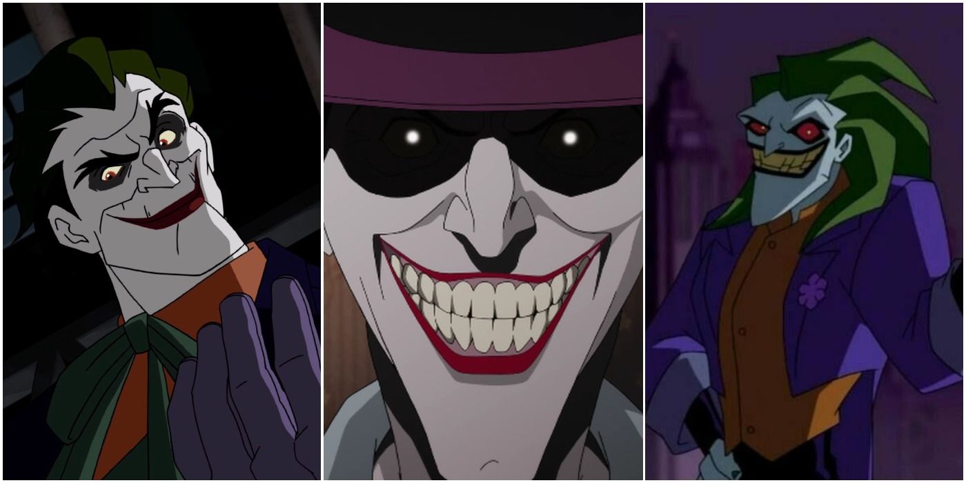 Various versions of The Joker from Batman comics and properties.