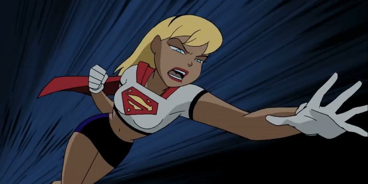 DCAU Justice League Unlimited Supergirl Attacks