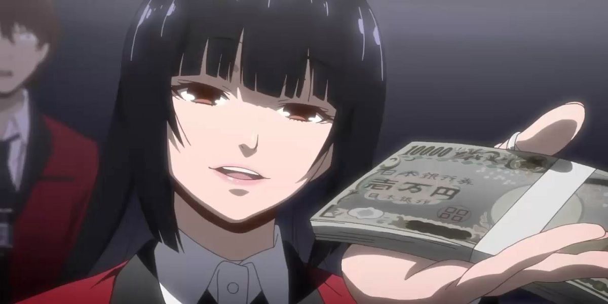 yumeko with money kakegurui