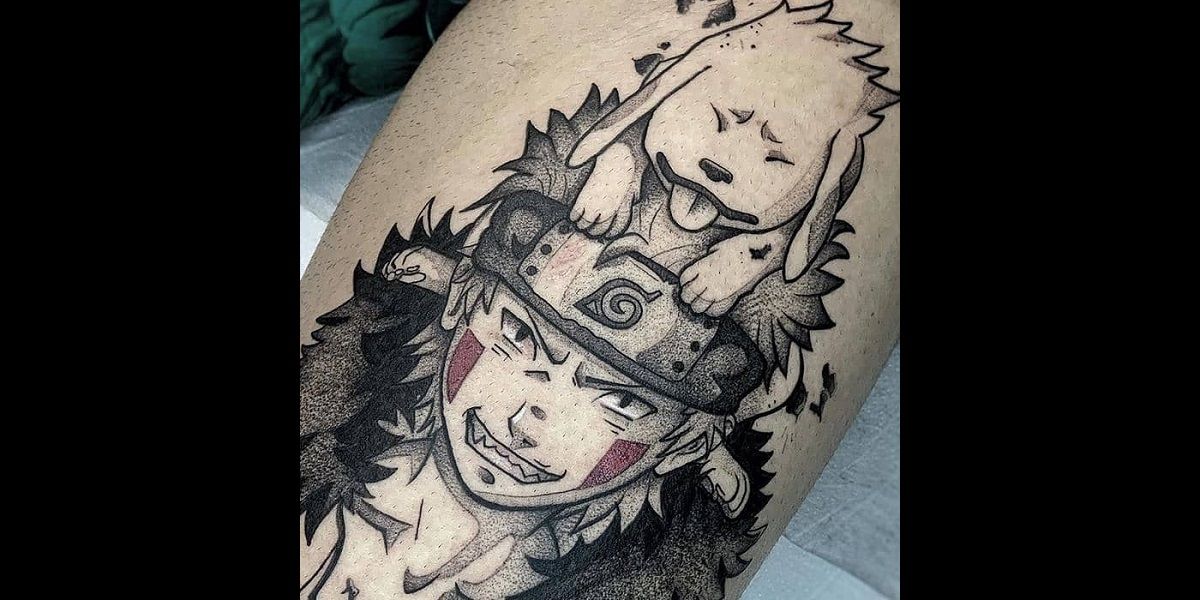 Black Lotus Tattoo Gallery - “If you don't like the hand that fate's dealt  you with, fight for a new one.” – Naruto Uzumaki. Done by: Larry Hardesty # naruto #narutoshippuden #narutotattoo #narutouzumaki #
