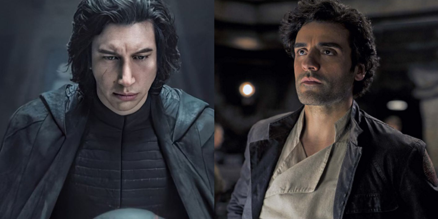 an image of kylo ren and poe dameron combined