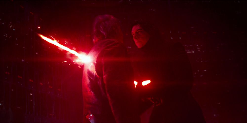Kylo Ren killing Han Solo