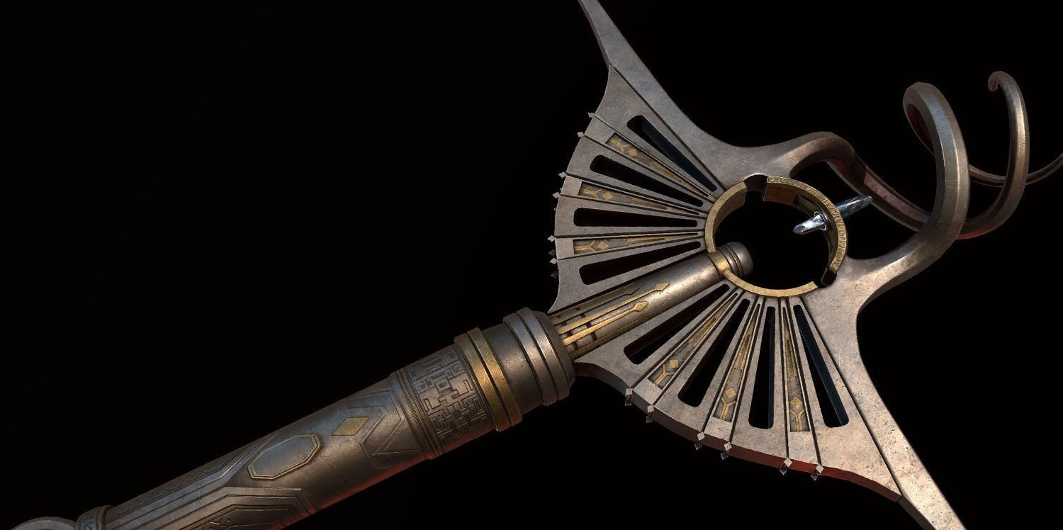 The handle of Dorwin Corvax's lightsaber