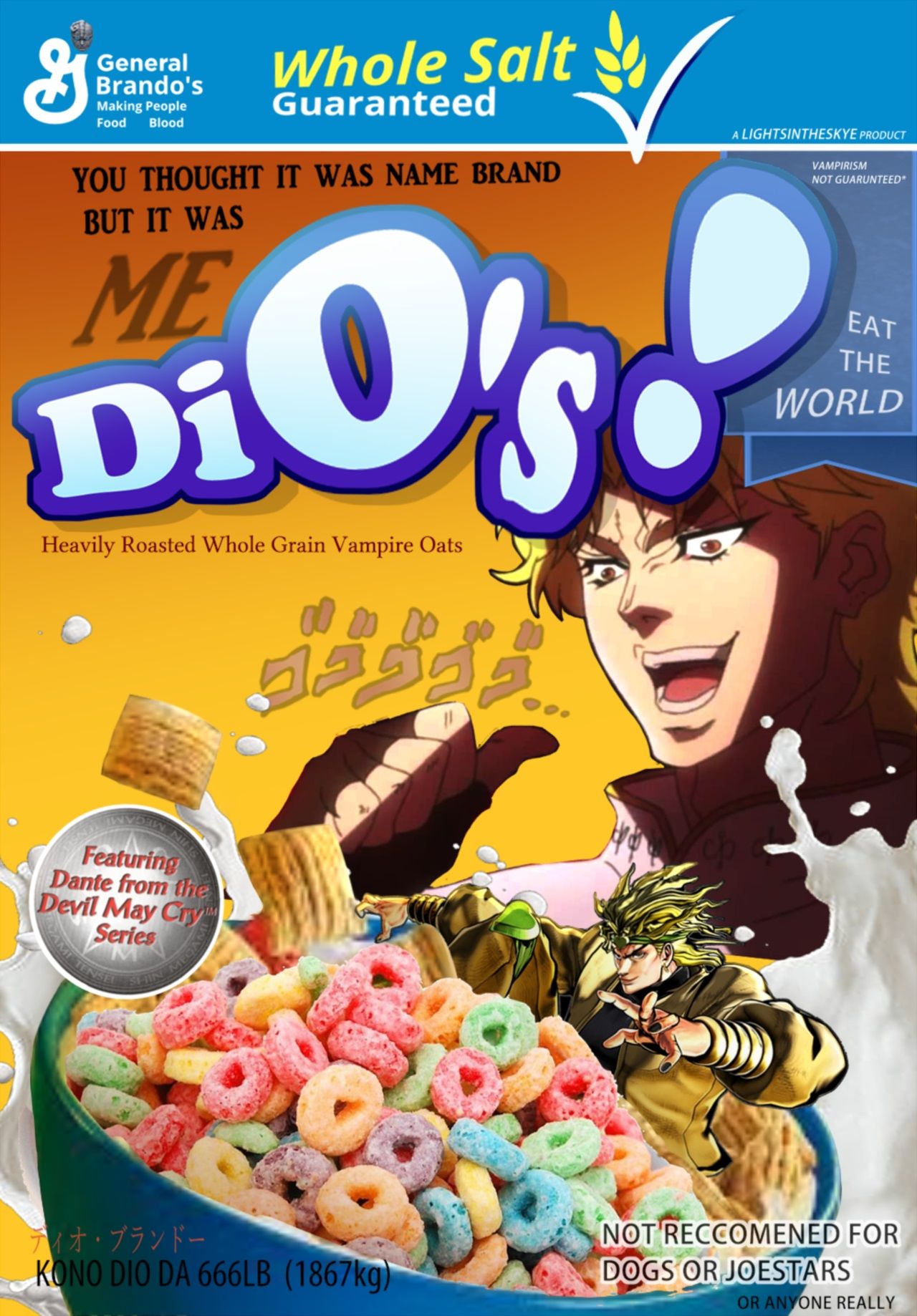 Me DiO's Cereal JoJo's Bizarre Adventure Meme