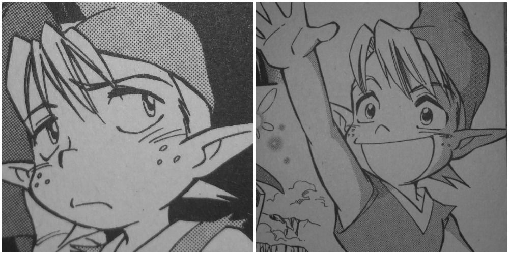 Mido Ocarina of Time Manga Two Panels