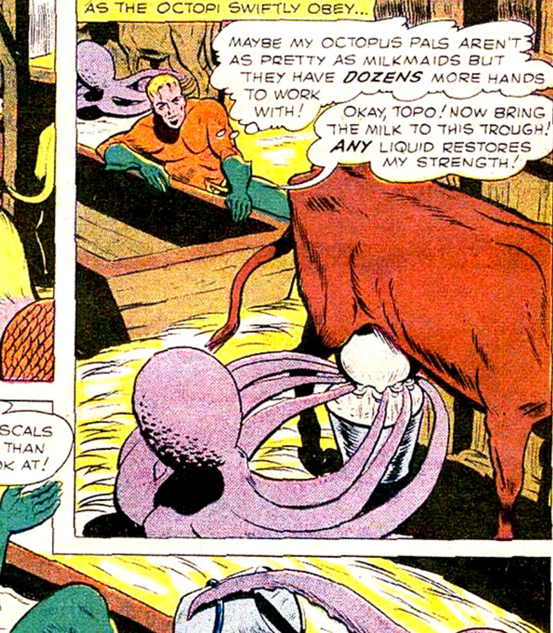 Topo Milks Cows for Aquaman