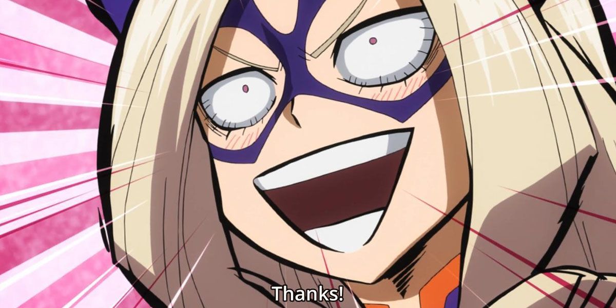 Mt. Lady grinning widely my hero academia
