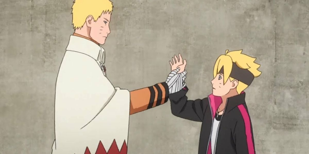 Naruto catches Boruto while cheating