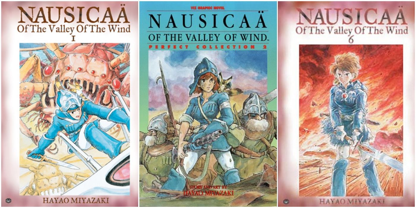 Three books of Nausicaä Of The Valley Of The Wind manga