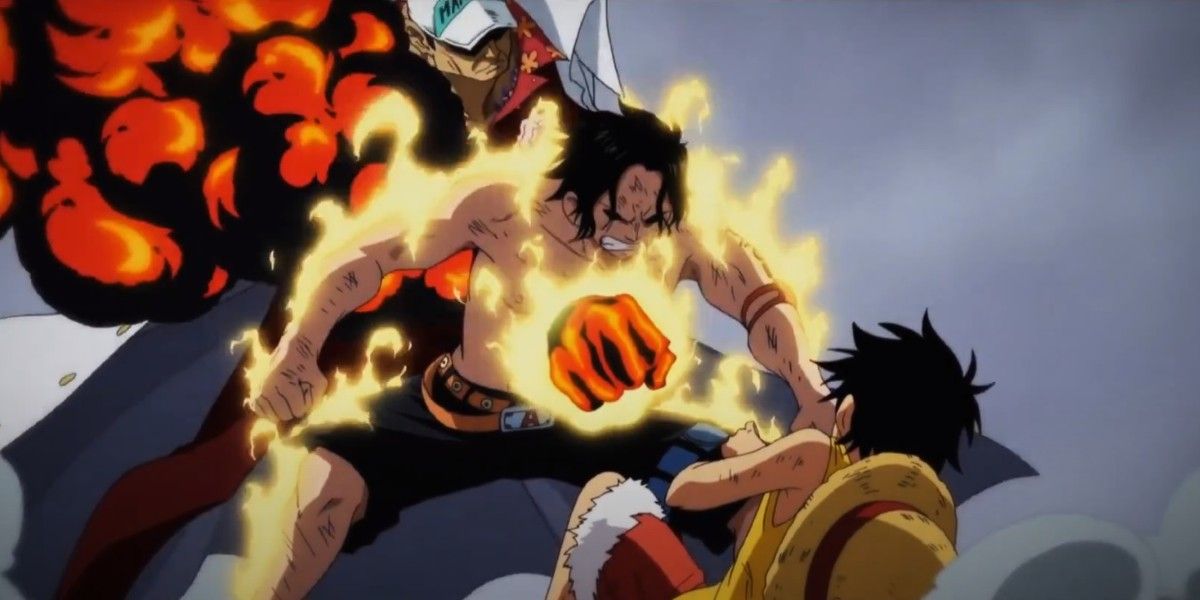 Ace Sacrificing Himself To Save Luffy