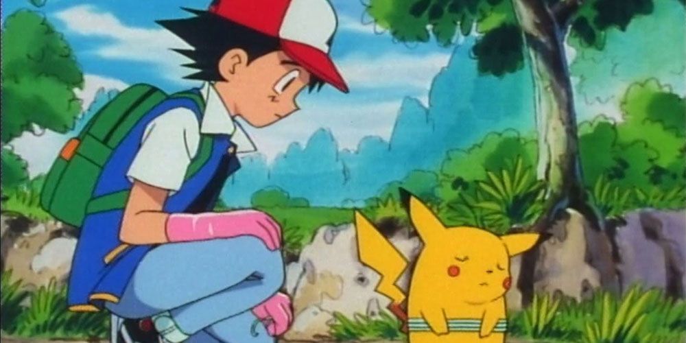 Pikachu turns to face away from Ash in Pikachu I Choose You