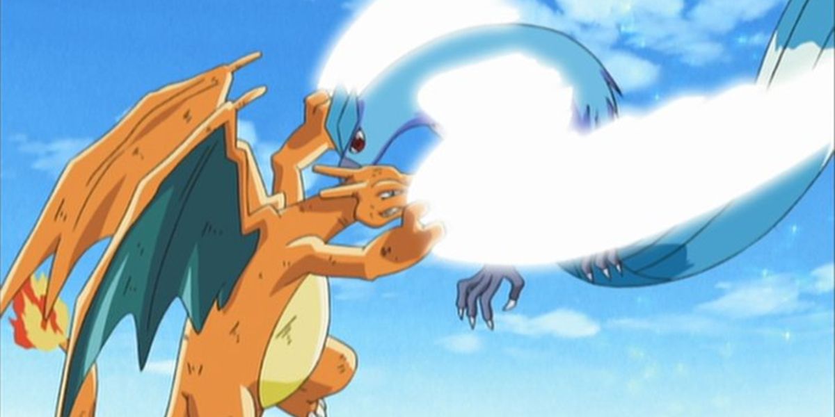 Anime Pokemon Charizard Articuno Fight the Symbol Life