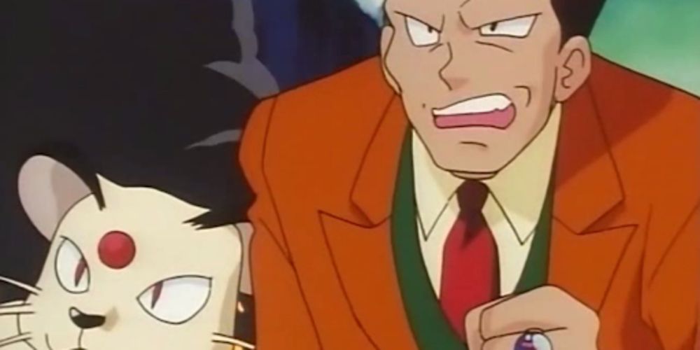 Anime Pokemon Giovanni Persian Angry