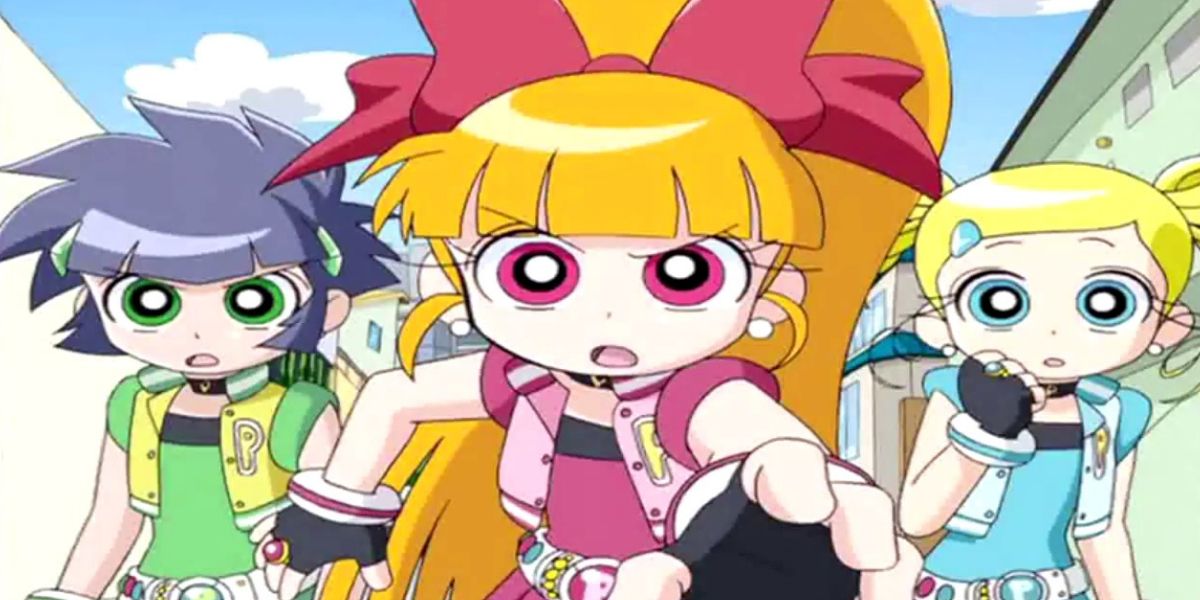 The girls fight with toys in Powerpuff Girls Z.