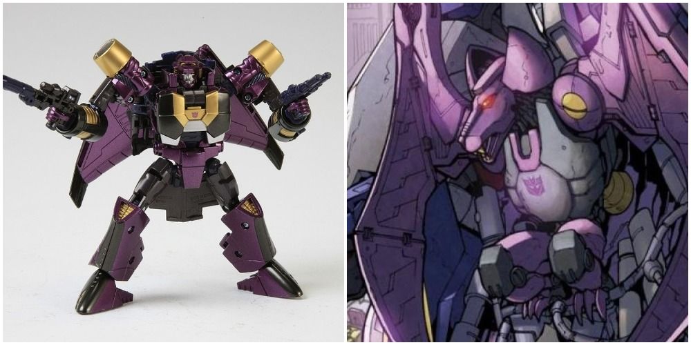 Ratbat Decepticon Transformers Two Panels Figure and Animated
