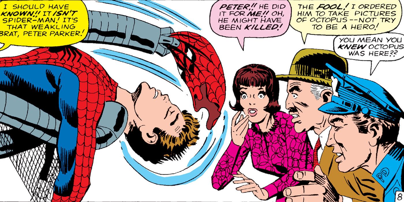 Spider-Man unmasked by Doctor Octopus