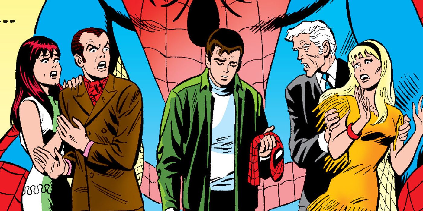 Spider-Man unmasked to his friends