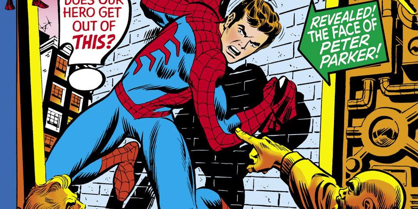 Spider-Man unmasked by Spencer Smythe's Spider-Slayers
