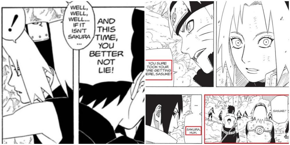 Sasuke Noticing Sakura