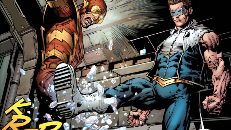 DC Captain Cold Shatters Johnny Quick's Leg