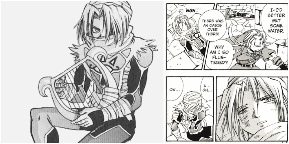 Sheik and Link Ocarina of Time Manga