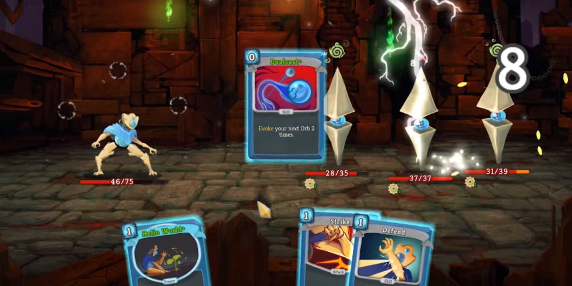 Using cards in Slay The Spire
