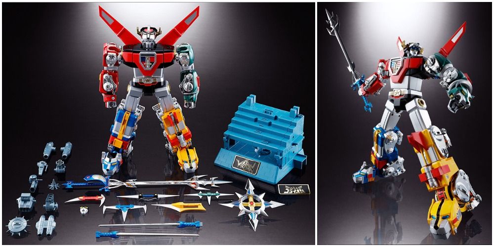 Soul of Chogokin GX-71 Figure laid out with all accessories