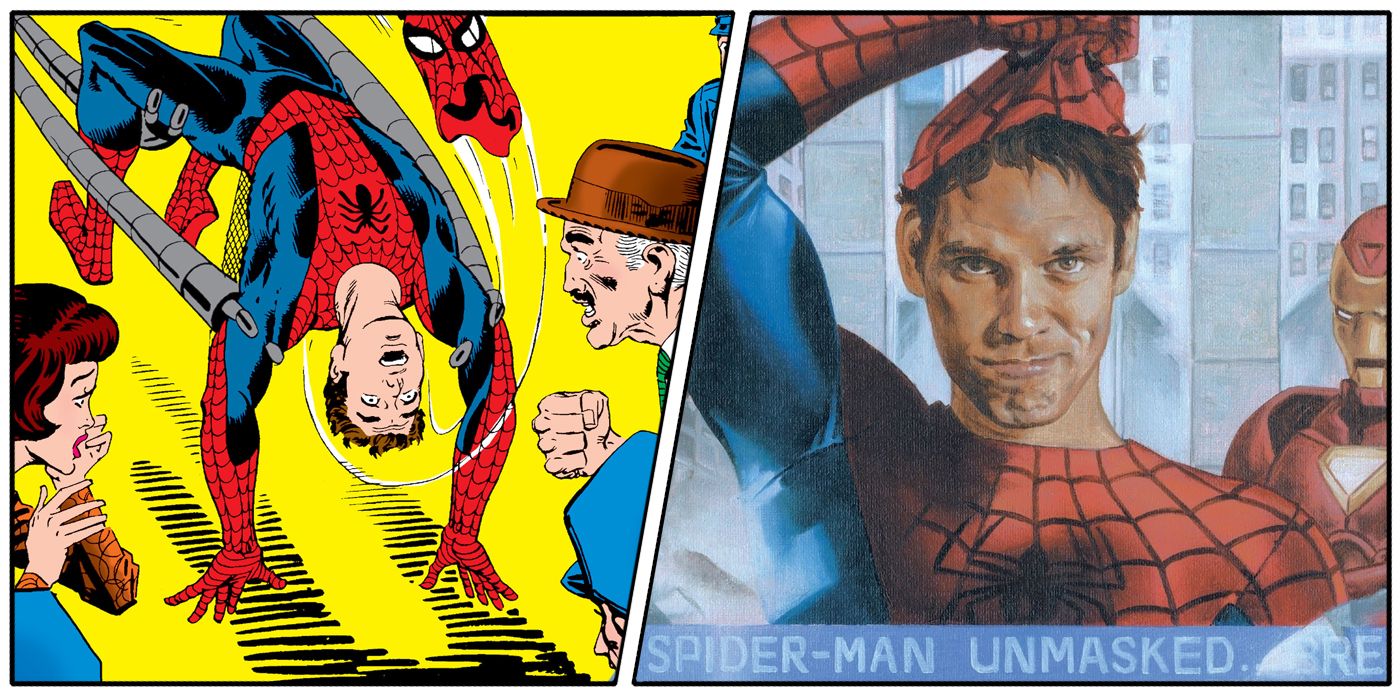 vocal Robar a Almuerzo Spider-Man: First 10 Times Peter Parker Was Unmasked (In Chronological  Order)