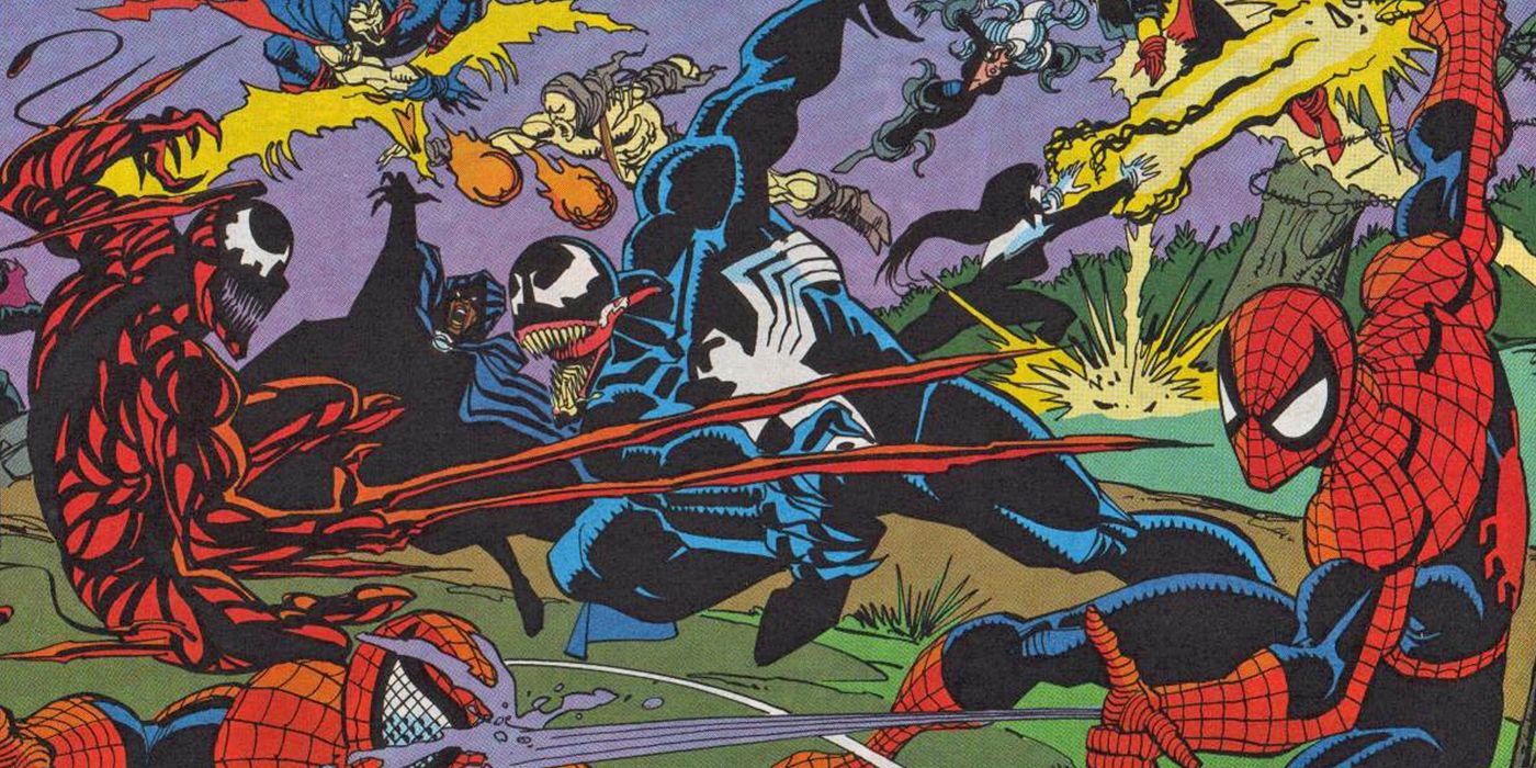 Spider-Man and Venom in Maximum Carnage