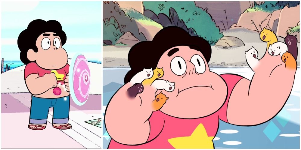 Steven Universe Shield and Cat Fingers Animated Series
