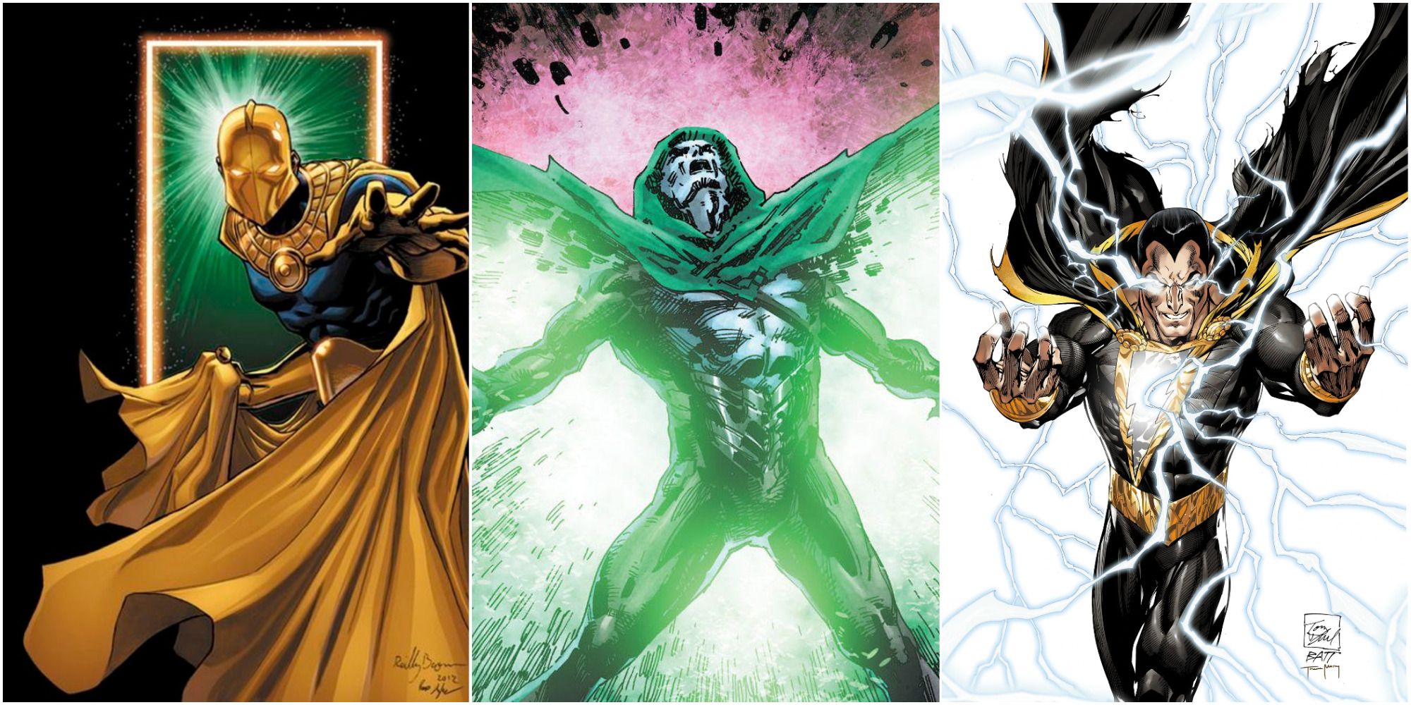 Dr Fate, the Spectre, and Black Adam
