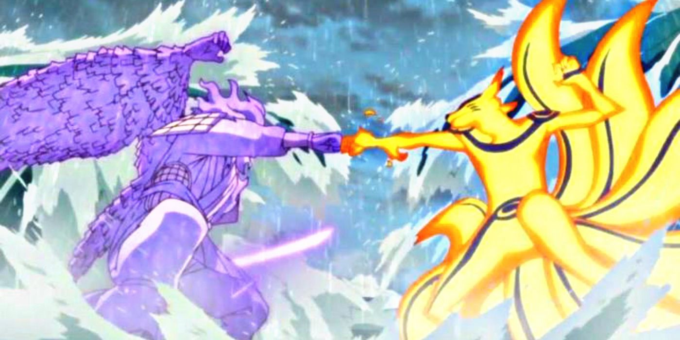 Susanoo vs Kurama as Naruto and Sasuke have their final battle.