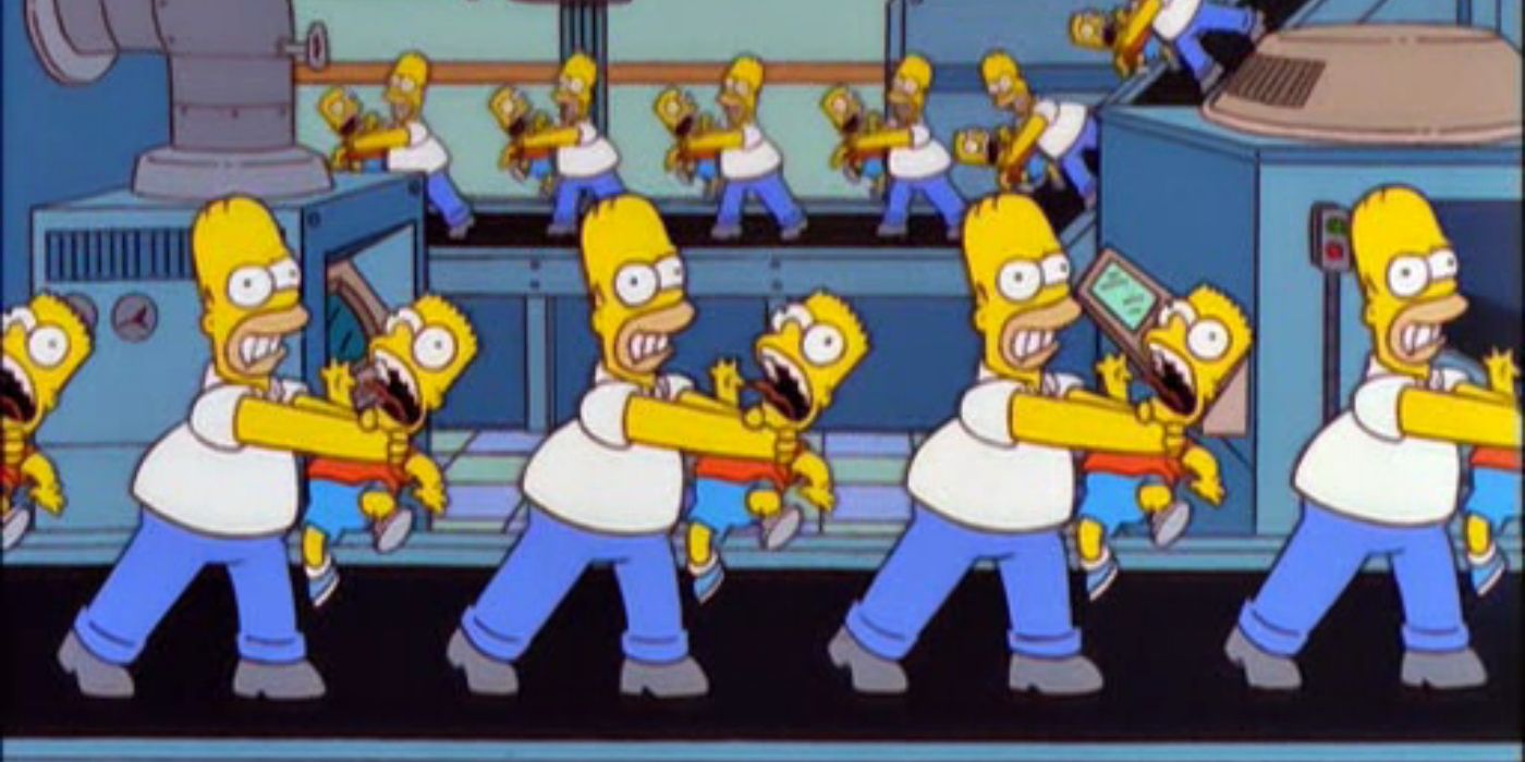 The Simpsons Homer Bart Choking 