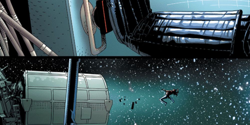 Darth Vader throws Aphra out an Airlock