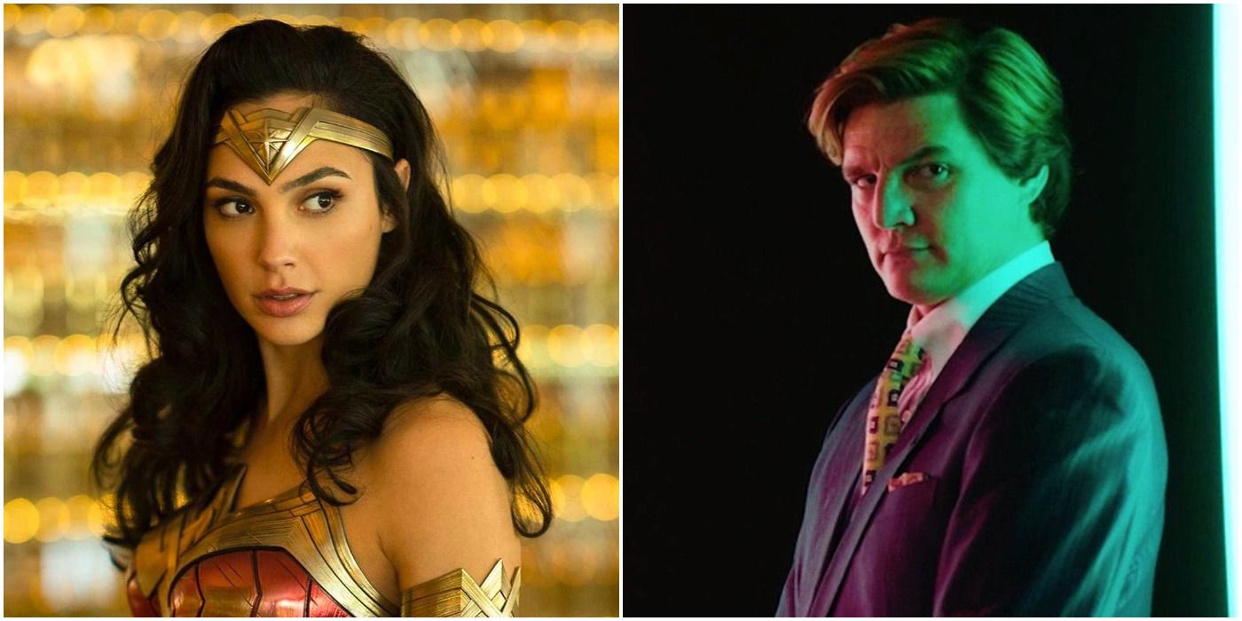 A split images shows Gal Gadot's Wonder Woman and Pedro Pascal's Max Lordwell in the DCEU