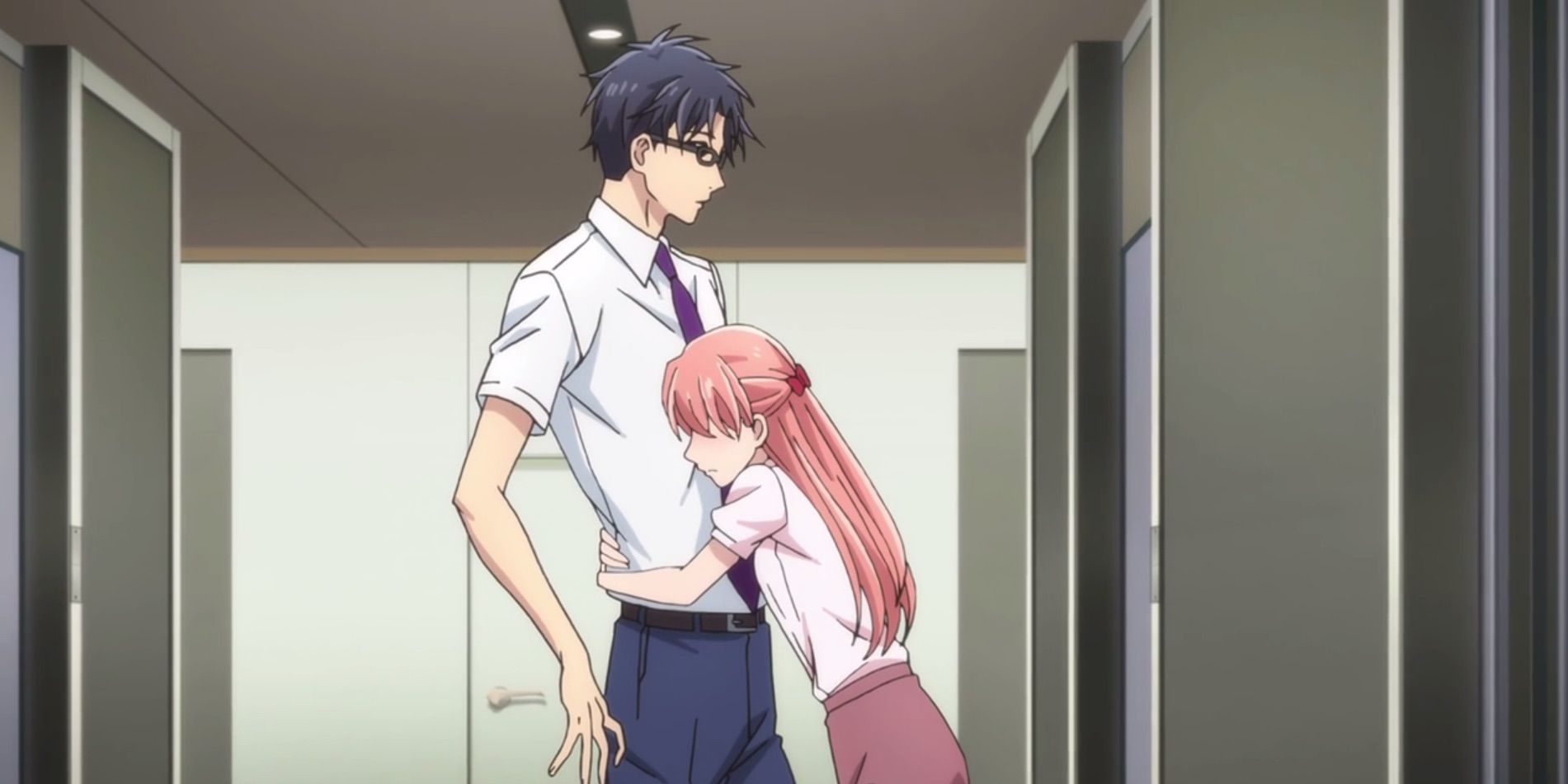 Wotakoi Love Is Hard For Otaku - Hirotaka And Narumi Hugging
