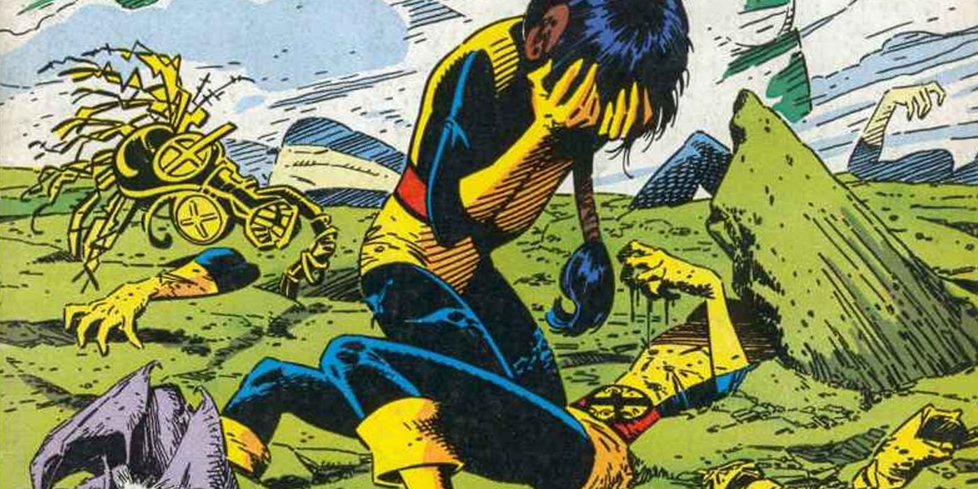 The New Mutants mourning the death of Doug Ramsey