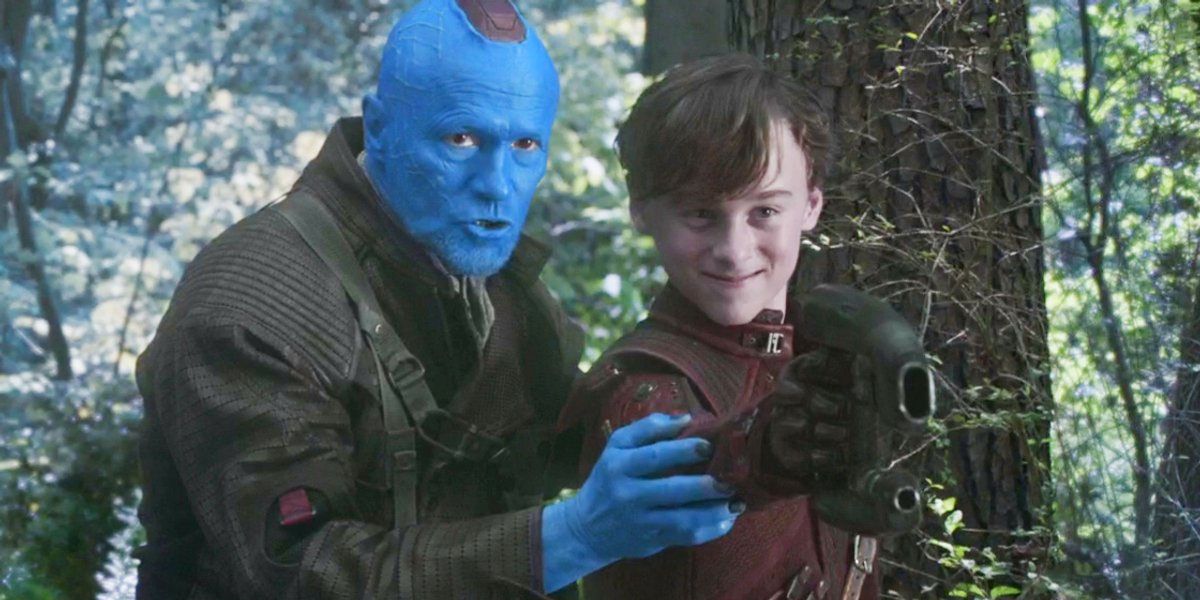Yondu training a Young Peter Quill