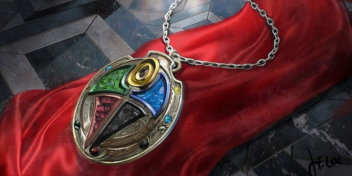 um amuleto de cinco cores em magia o encontro