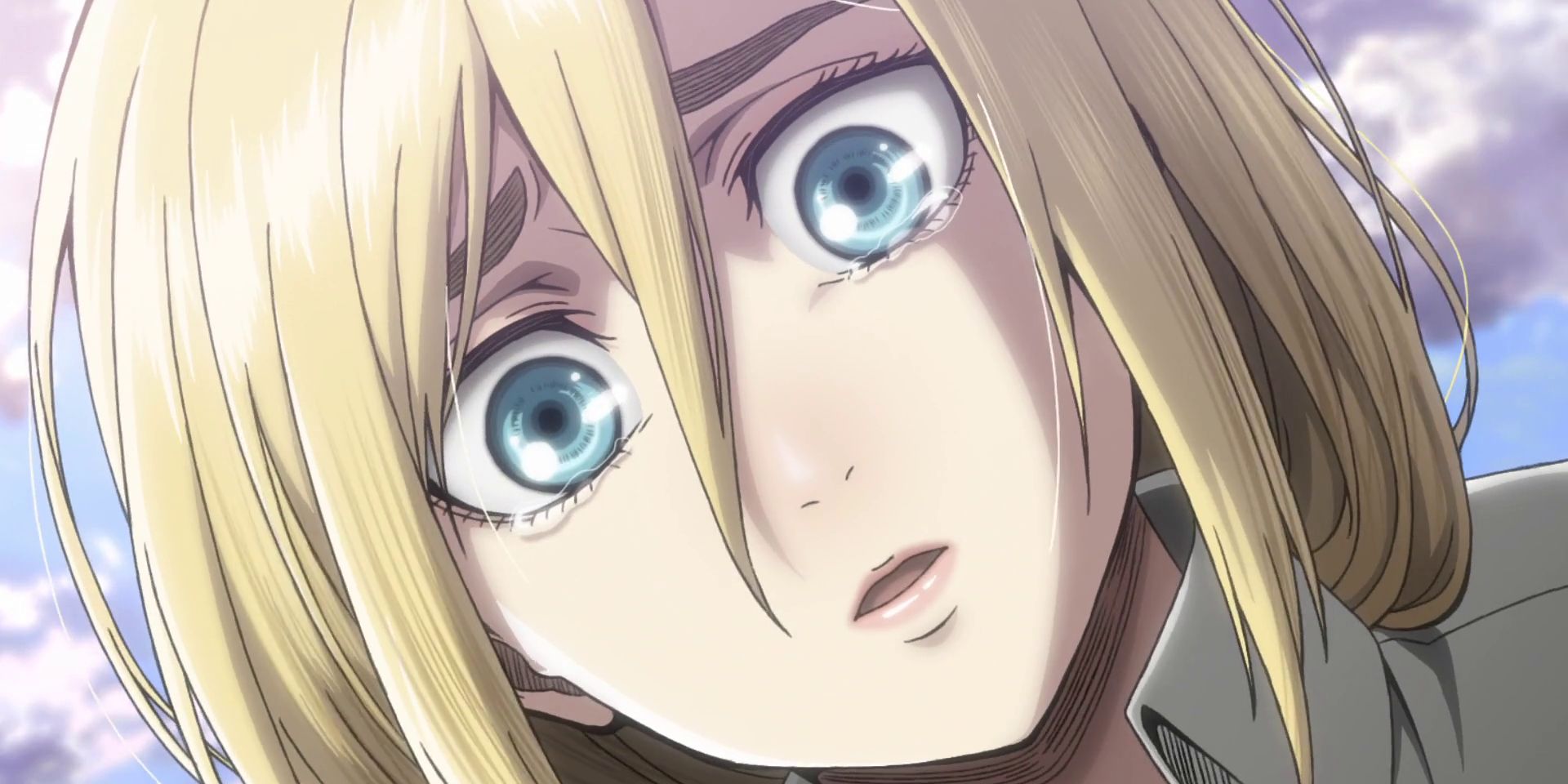 Historia with tears in her eyes AOT