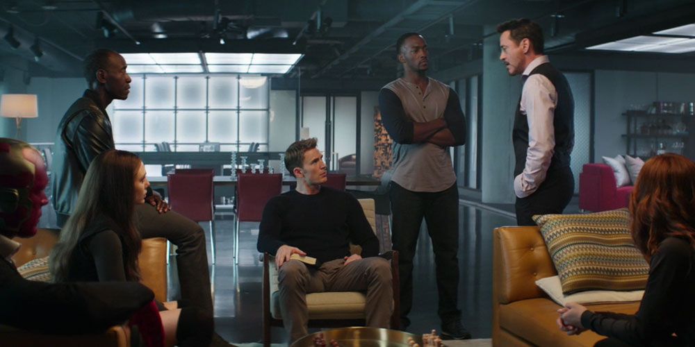 Avengers discuss Sokovia Accords in Civil War