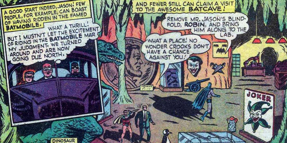 Batman takes a detective writer to the Batcave