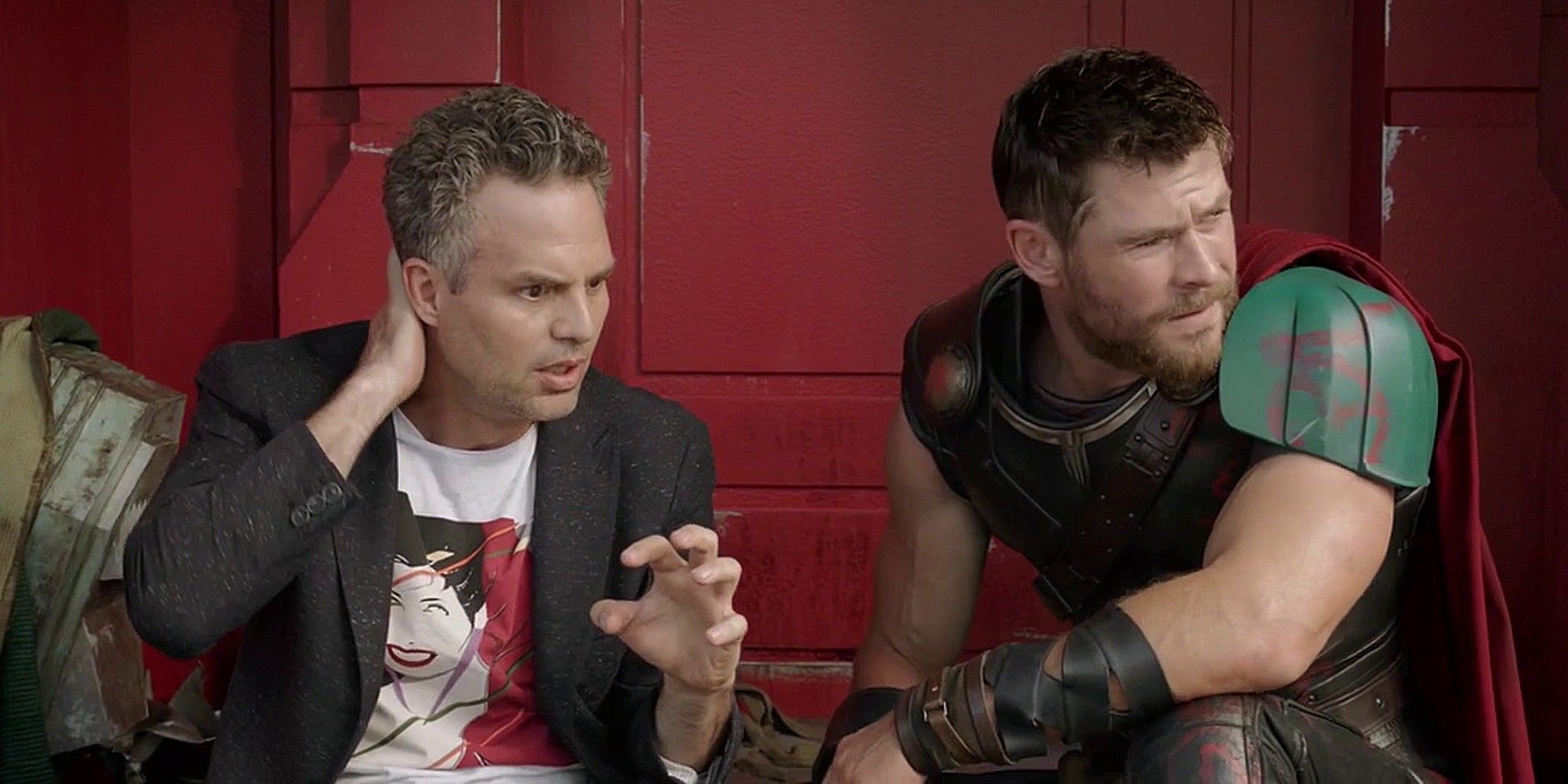 thor and bruce from thor: ragnarok