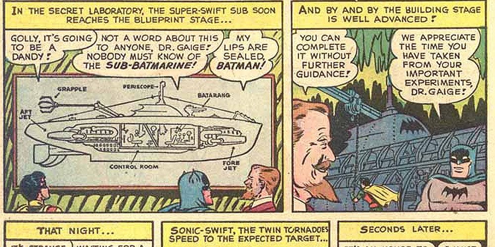 Bat-Submarine from Detective Comics #147
